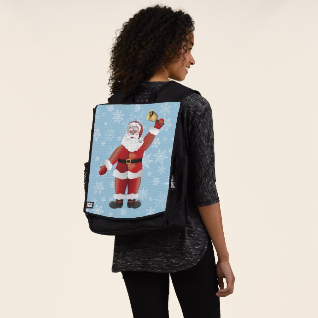 Sac À Dos Caricature de Noël amusante du Père Noël (Porté)