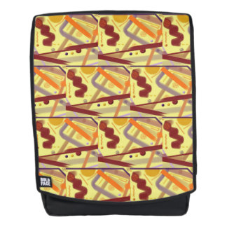 Sac À Dos Carryall Lilac Crème bordeaux orange Tan Art Déco