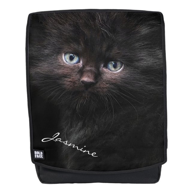 Sac À Dos Chaton noir (Devant)