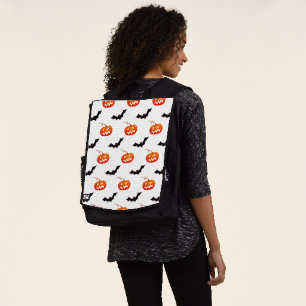 Sac À Dos Citrouilles et chauves-souris d'Halloween, Trou ou