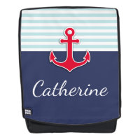 Cool Nautical Ancre Design Nom personnalisé