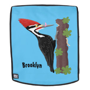 Sac À Dos Cue drôle Pileated woodpecker dessin d'illustratio