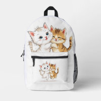 Sac à dos d'amitié de chatons en jeu