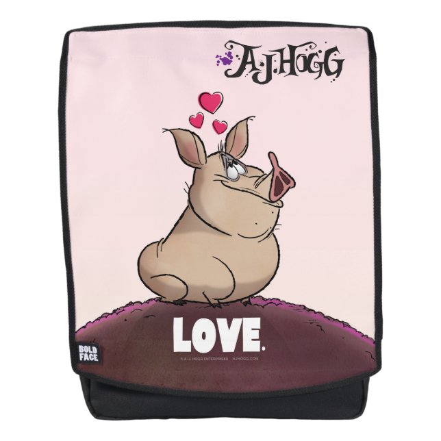 SAC À DOS DE "AMOUR" D'A.J. HOGG (Devant)