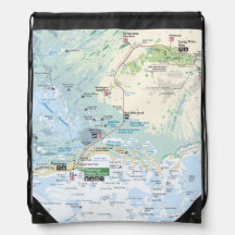 Sac à dos de carte de marais