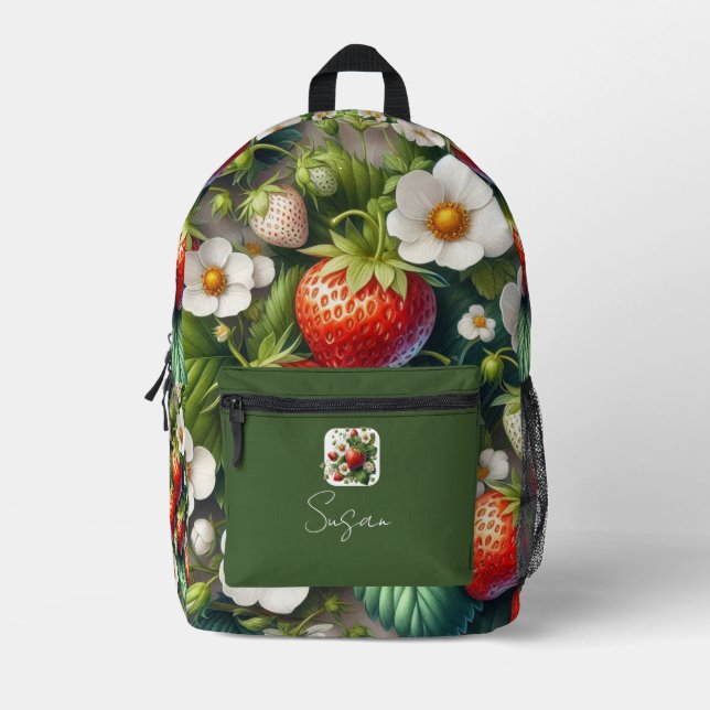 Sac à dos de fraise de fruits rouges (Recto)