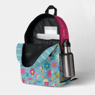 Sac à dos de papillons aux fleurs lunaires