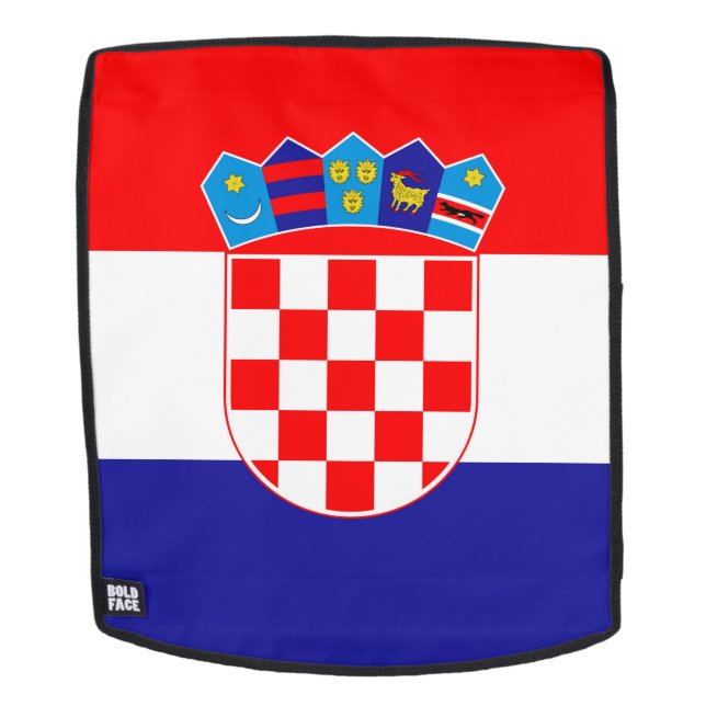 Sac À Dos Drapeau Croatie (Devant amovible)