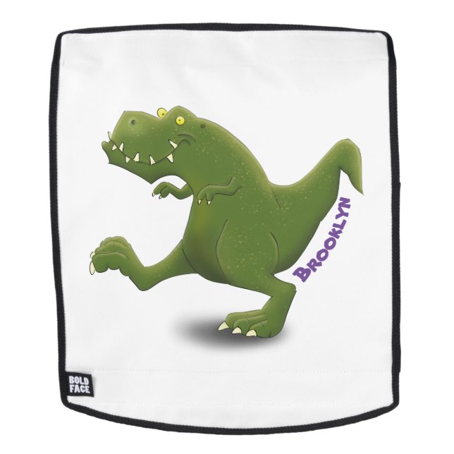 Sac À Dos Drôle T rex dinosaure dessin animé humour (Devant amovible)