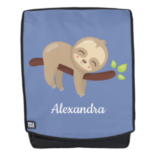 Sac À Dos Empreinte adorable dans l'arbre Illustration d'ani
