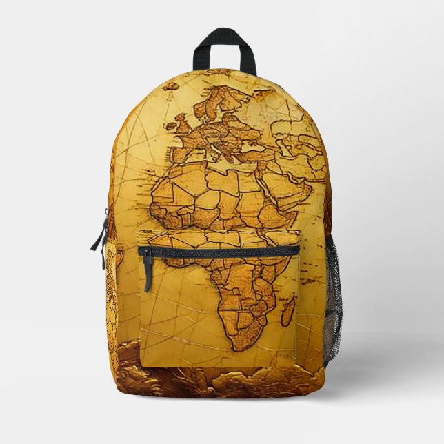 Sac à dos en cuir prêt à l'aventure (Recto)