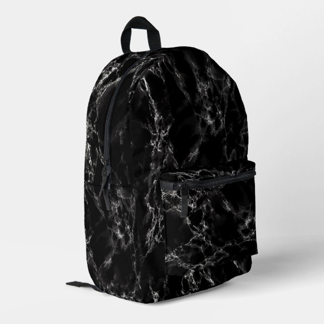 Sac à dos en marbre noir (Coin arrière gauche)