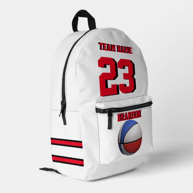 Sac à dos enfants garçons de basket sports de bask (Coin arrière gauche)