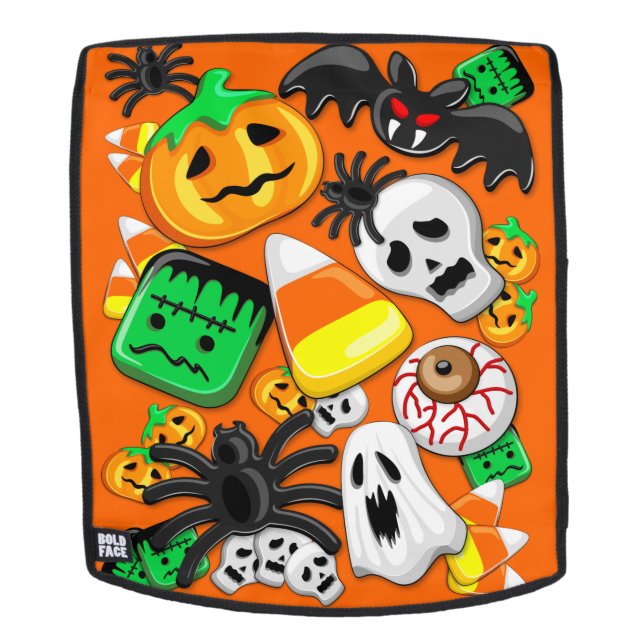 Sac À Dos Fête des Candies Éffrayantes d'Halloween (Devant amovible)