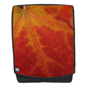 Sac À Dos Feuille d'érable rouge Abstraite Automne Photograp