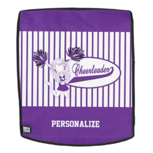 Sac À Dos Fille de Pom-pom girl en silhouette violette