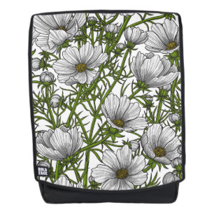 Sac À Dos Fleurs cosmos blanches