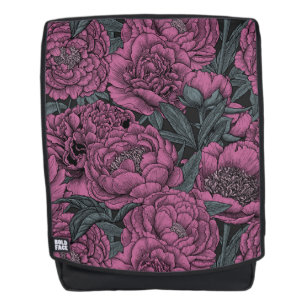 Sac À Dos Fleurs de pivoines violettes