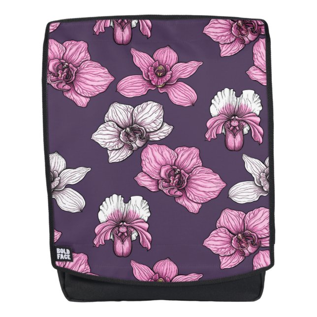 Sac À Dos Fleurs d'orchidées roses (Devant)