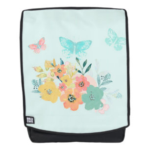 Sac À Dos Fleurs et Papillons