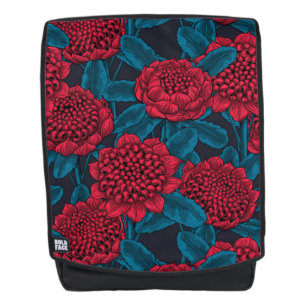 Sac À Dos Fleurs rouges de waratah