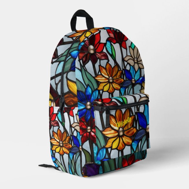 Sac à dos floral Boho Sac à papier (Coin arrière gauche)