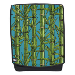 Sac À Dos Forêt de bambou sur bleu