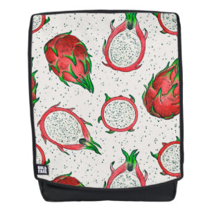 Sac À Dos Fruit de dragon rouge sur blanc