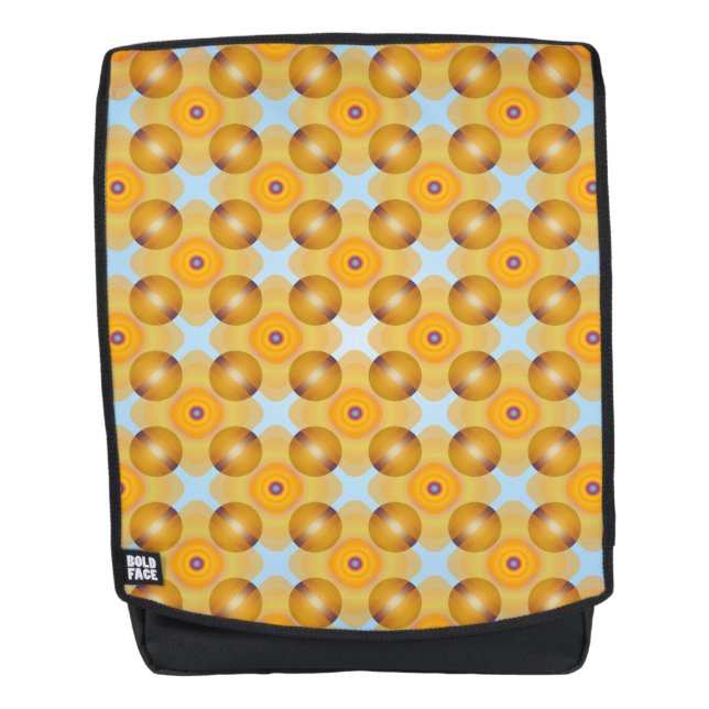 Sac À Dos Géométrique jaune inhabituel (Devant)