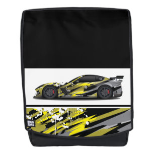 Sac à dos gras visage-Sac à dos voiture de sport