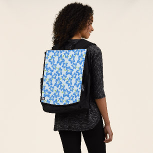 Sac À Dos Hibiscus bleu, Fleurs bleues, Motif de fleurs