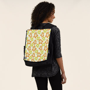 Sac À Dos Hibiscus Jaune, Hibiscus Orange, Modèle Floral