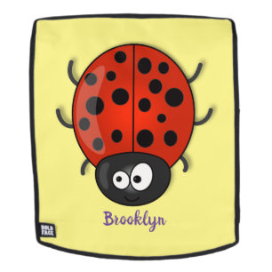 Sac À Dos Illustration de coccinelle rouge heureuse et migno