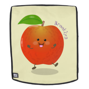 Sac À Dos Illustration de dessin animé sur la pomme de danse