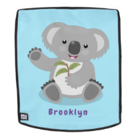 Illustration de koala mignon et heureux agitant la