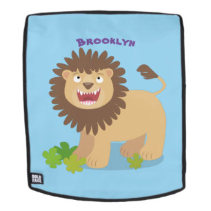 Sac À Dos Illustration de l'effervescence de lions heureux