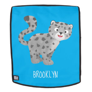 Sac À Dos Illustration de mignon léopard des neiges