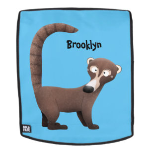 Sac À Dos Illustration drôle curieuse de dessin animé de coa
