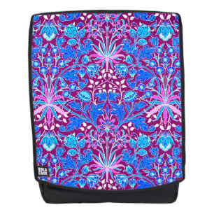 Sac À Dos Impression Hyacinthe de William Morris, aigue-mari
