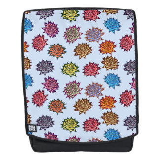 Sac À Dos Impression Rose pointillée, Modèle Floral Moderne