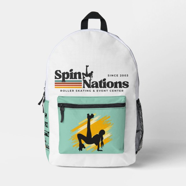Sac À Dos Imprimé 2025 Retro SpinNations Backpack (Recto)