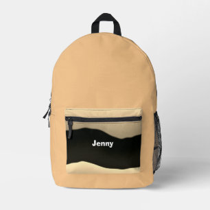 Sac À Dos Imprimé 4 Her College Varsity School Travel Chic Jaune
