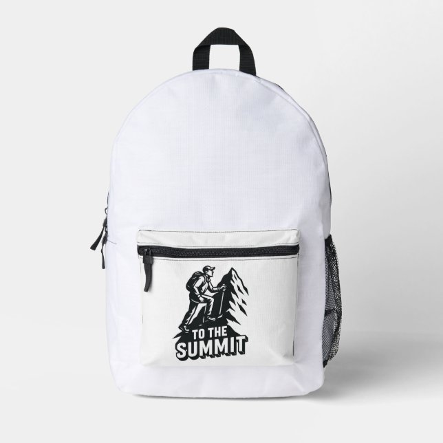 Sac À Dos Imprimé À l'aventure de la Randonnée du Sommet (Recto)
