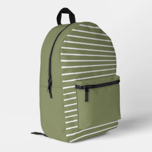 Sac à dos imprimé à rayures vertes couleur rouge t