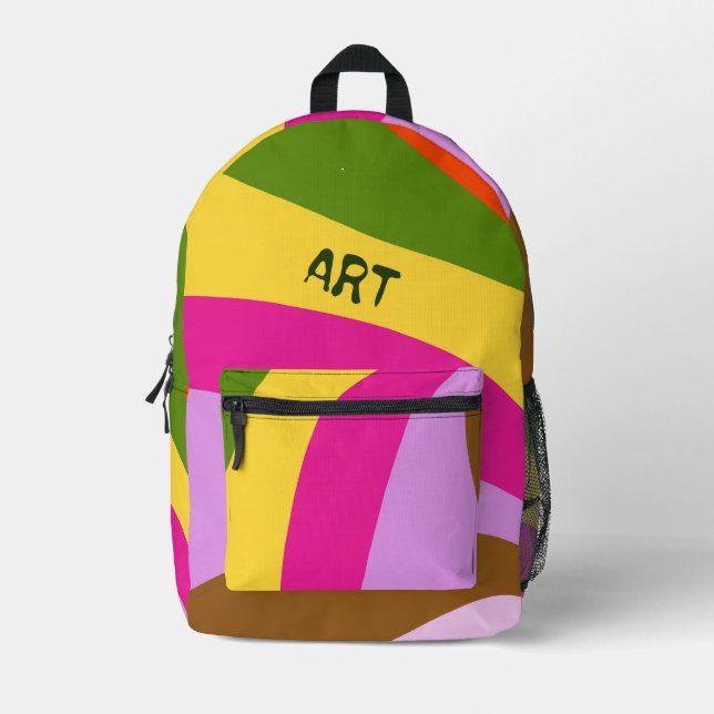 Sac À Dos Imprimé Abstracted Printed Backpack (Recto)