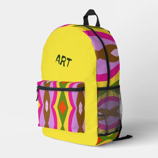 Sac À Dos Imprimé Abstracted Printed Backpack (Coin arrière droit)