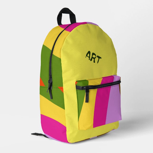 Sac À Dos Imprimé Abstracted Printed Backpack (Coin arrière gauche)
