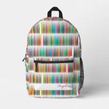 Abstrait arc-en-ciel gouttes motif Nom personnalis