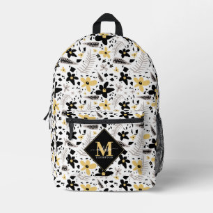 Sac À Dos Imprimé Abstrait Gris jaune noir gris sans joint motif flo