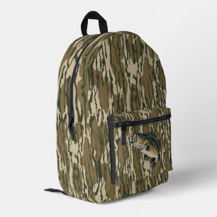 Sac À Dos Imprimé Achigan à grande bouche Bottom Lands Camo Pêche à